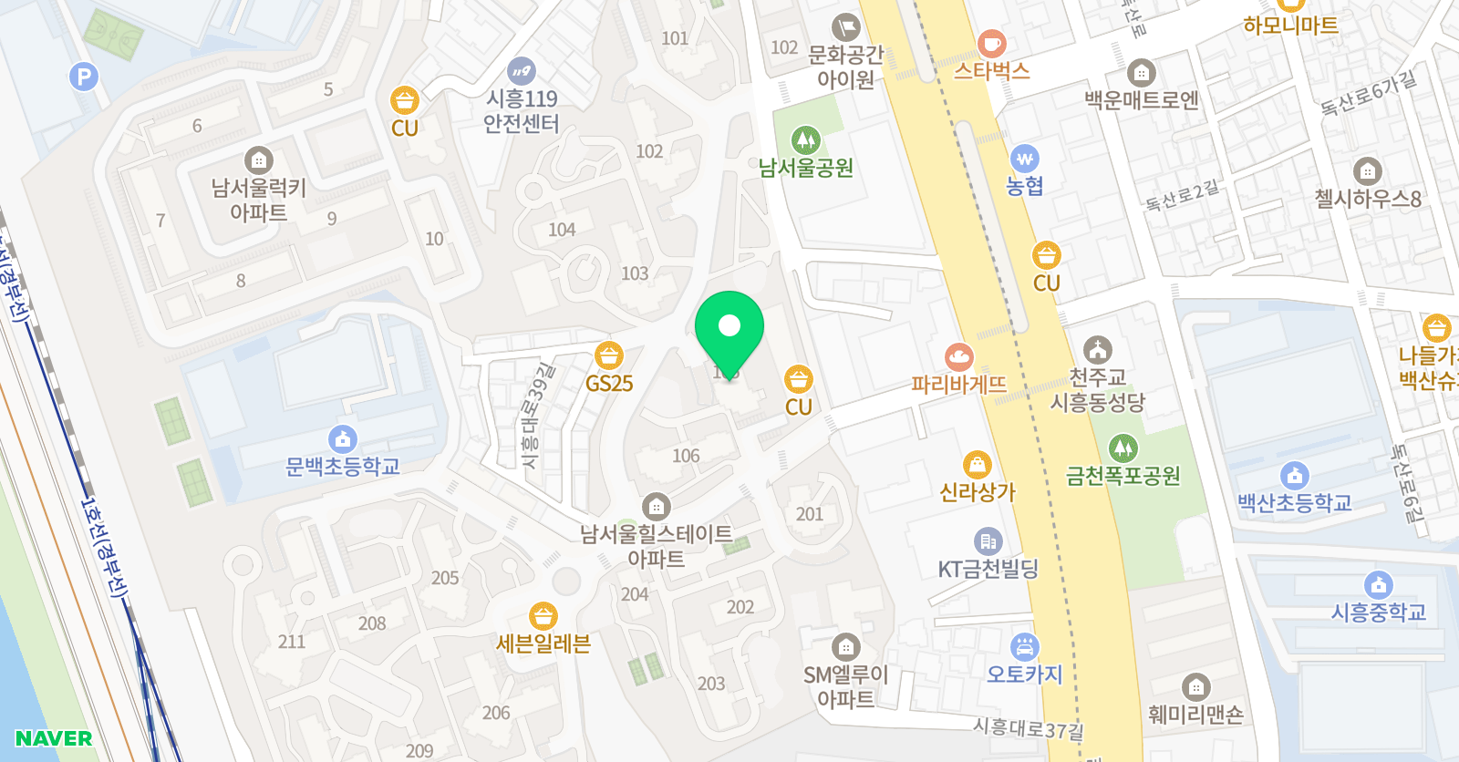 링키영어 남서울힐스테이트점 위치