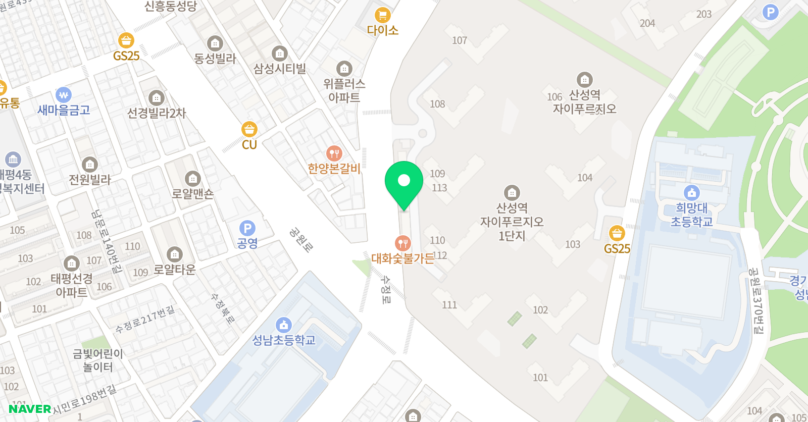 국가대표 경희대 태권도장 위치