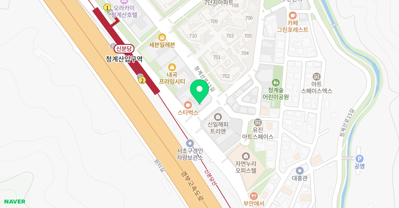 피앤피스위밍풀 서초점 위치