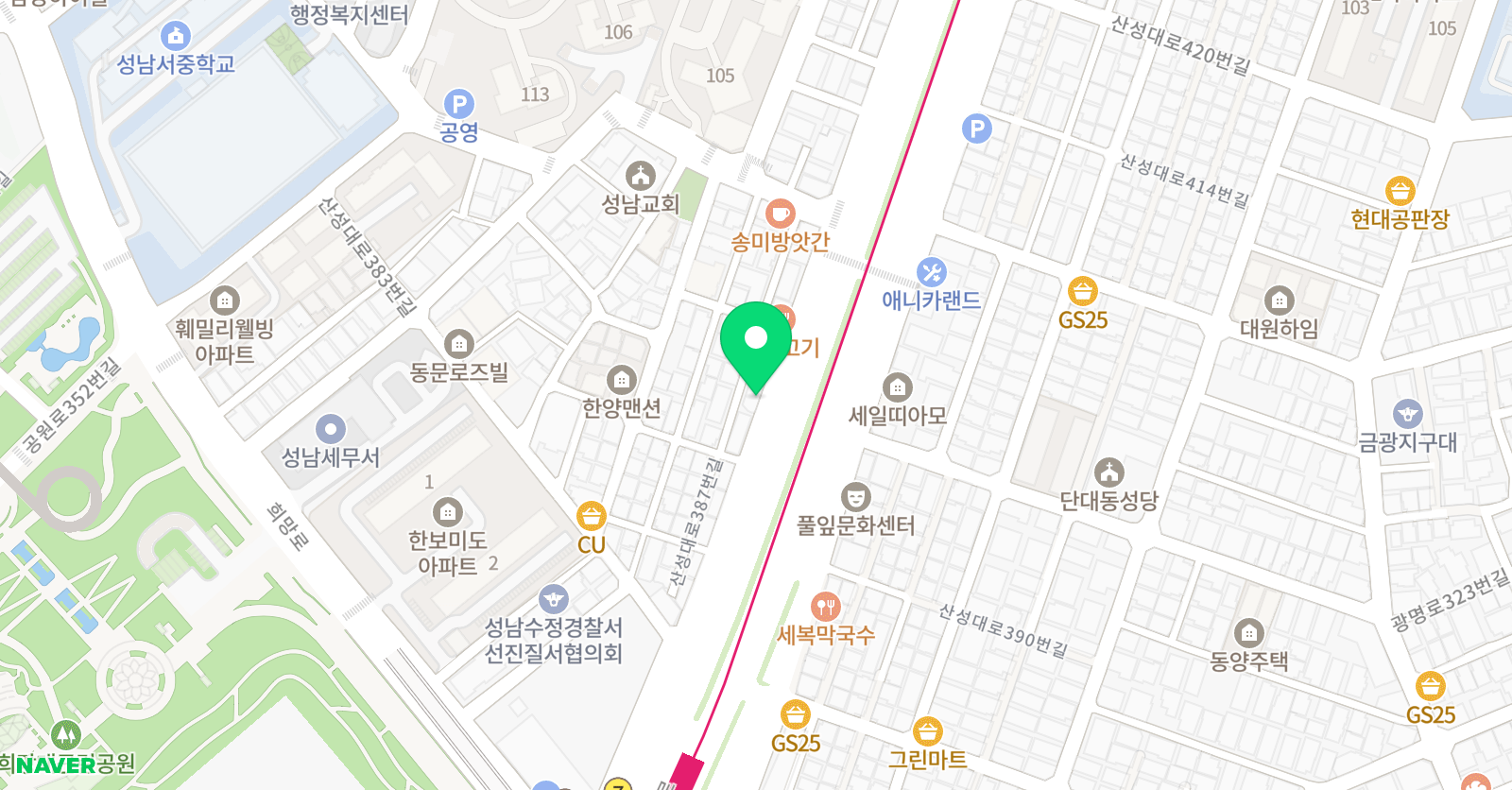개념원리 수학학원 위치