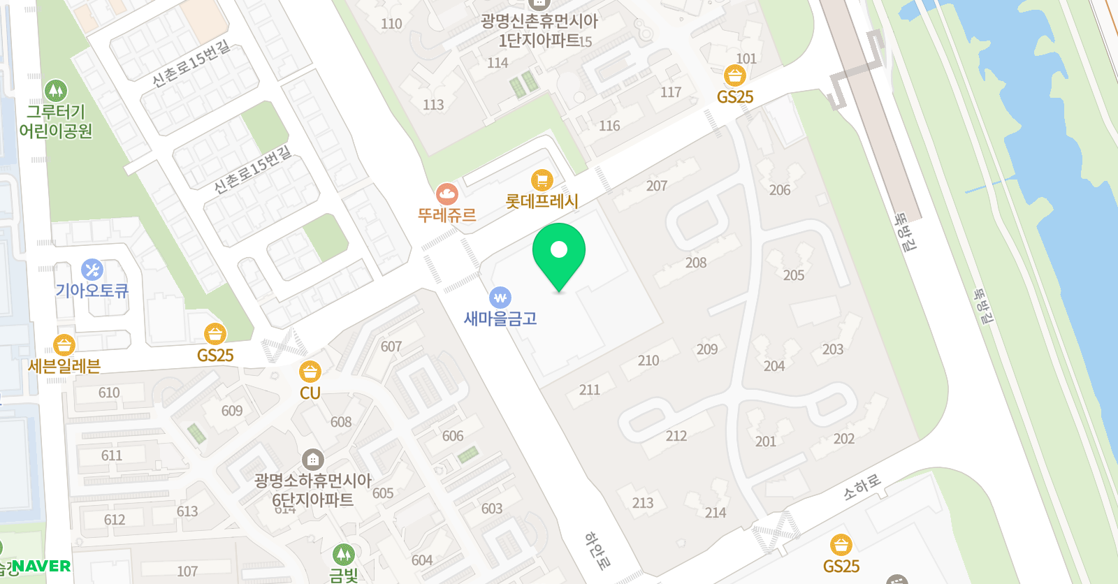 W더블유 기타앤보컬학원 위치