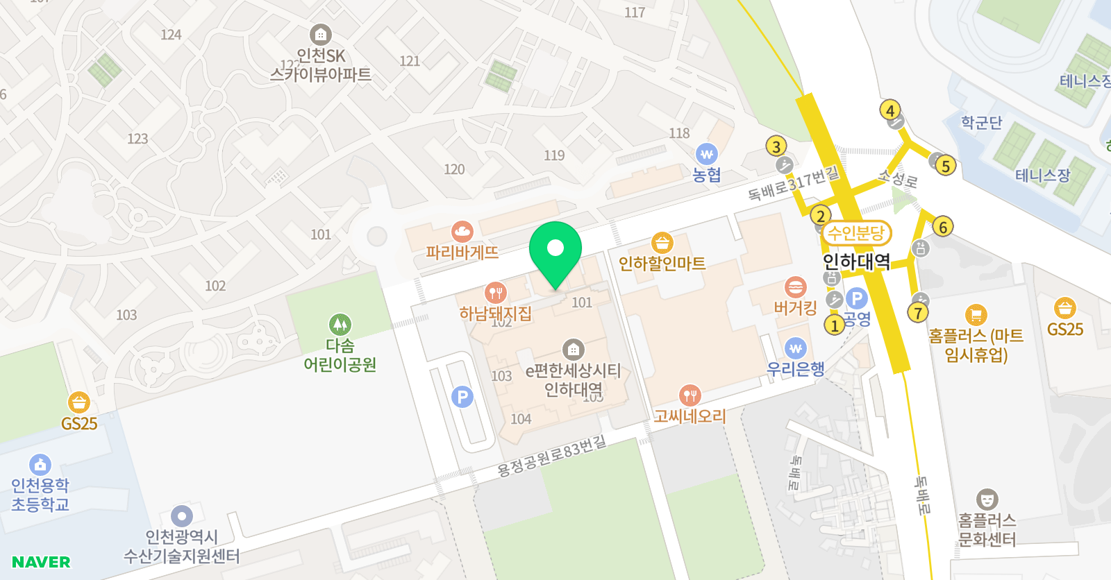 예작 미술학원 위치