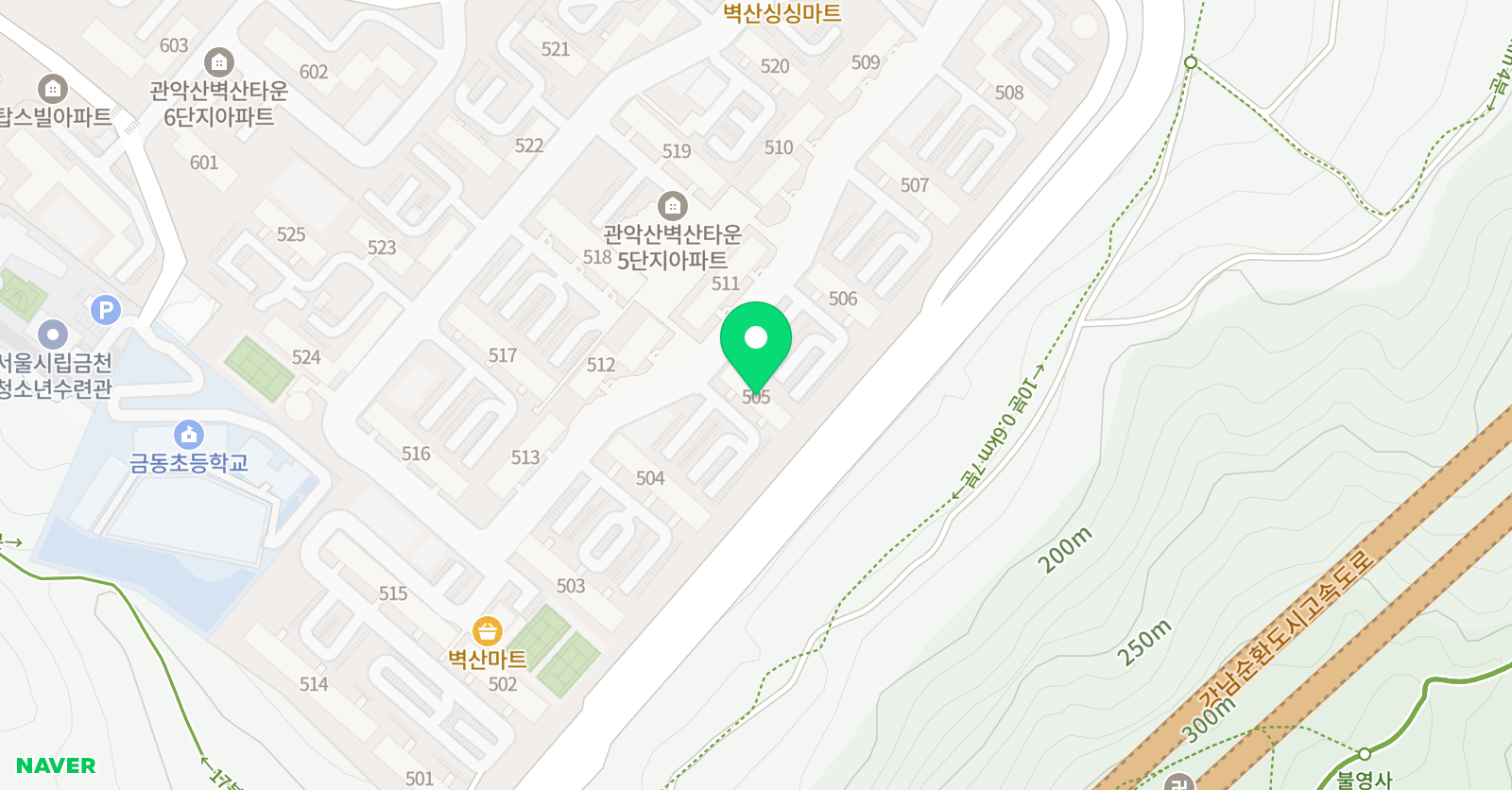 기탄 사고력교실 금천시흥벽산점 위치