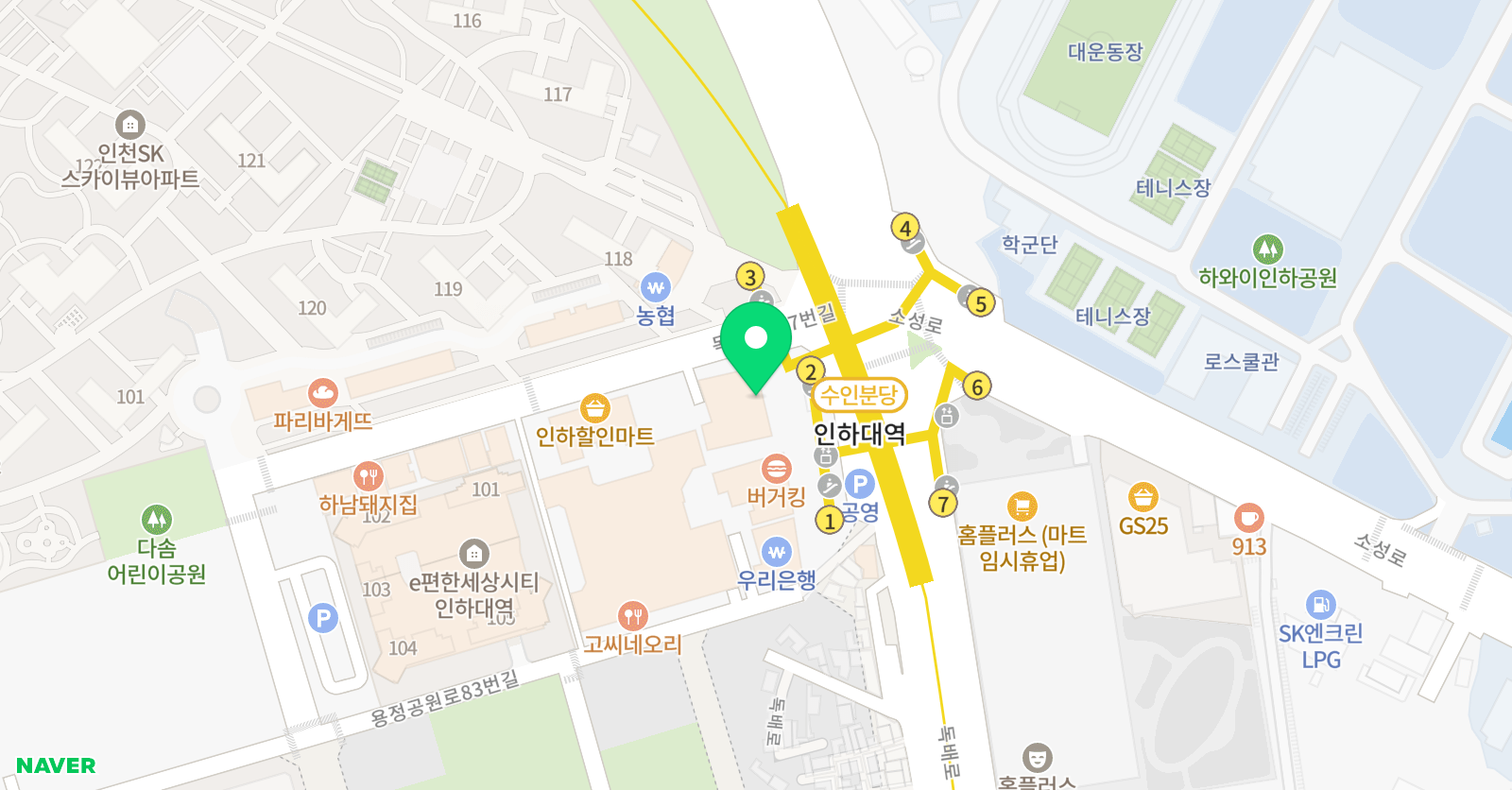 티파니 영어학원 위치