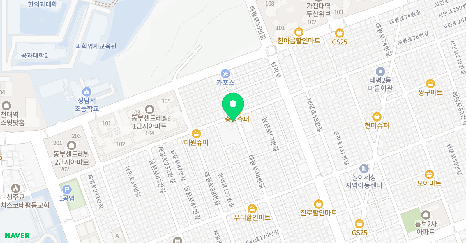 미시간 영어학원 위치