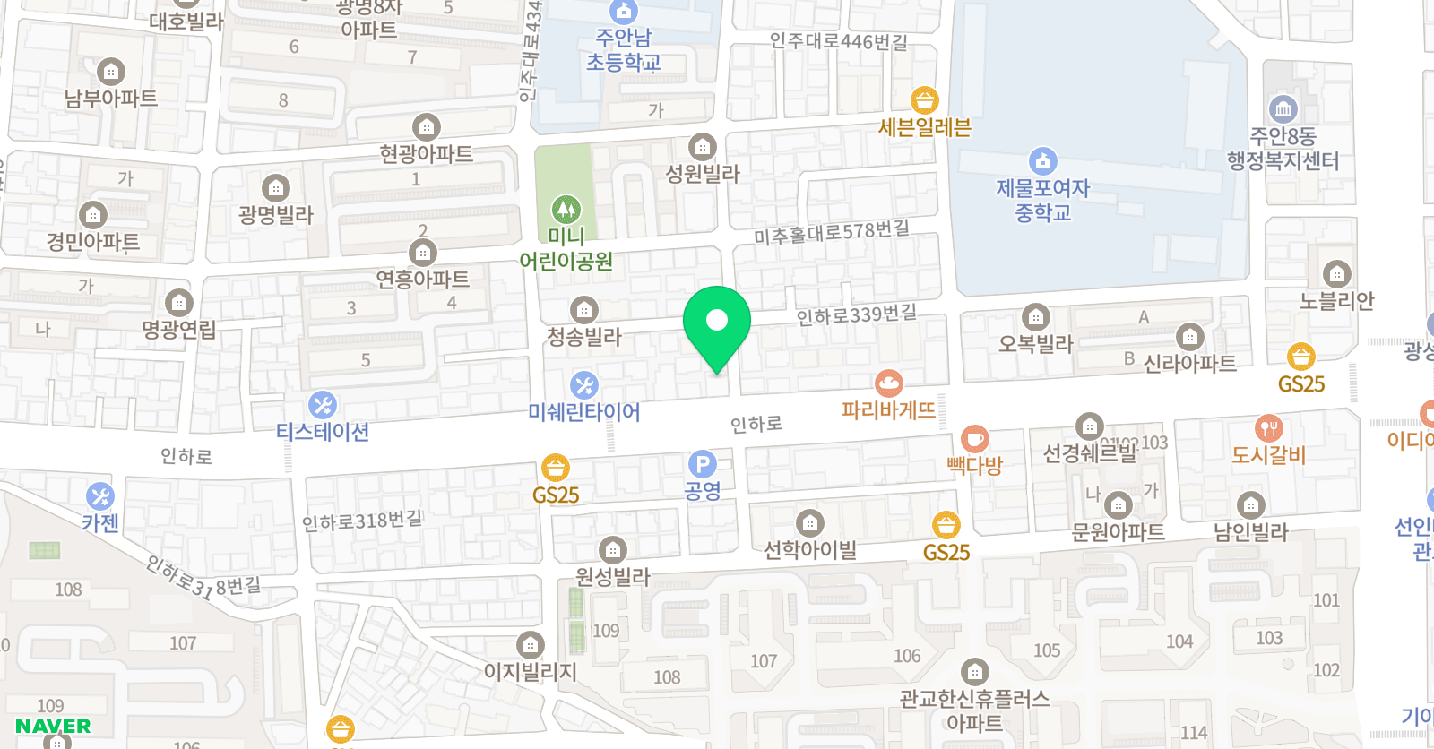 스카이명문 학원 위치
