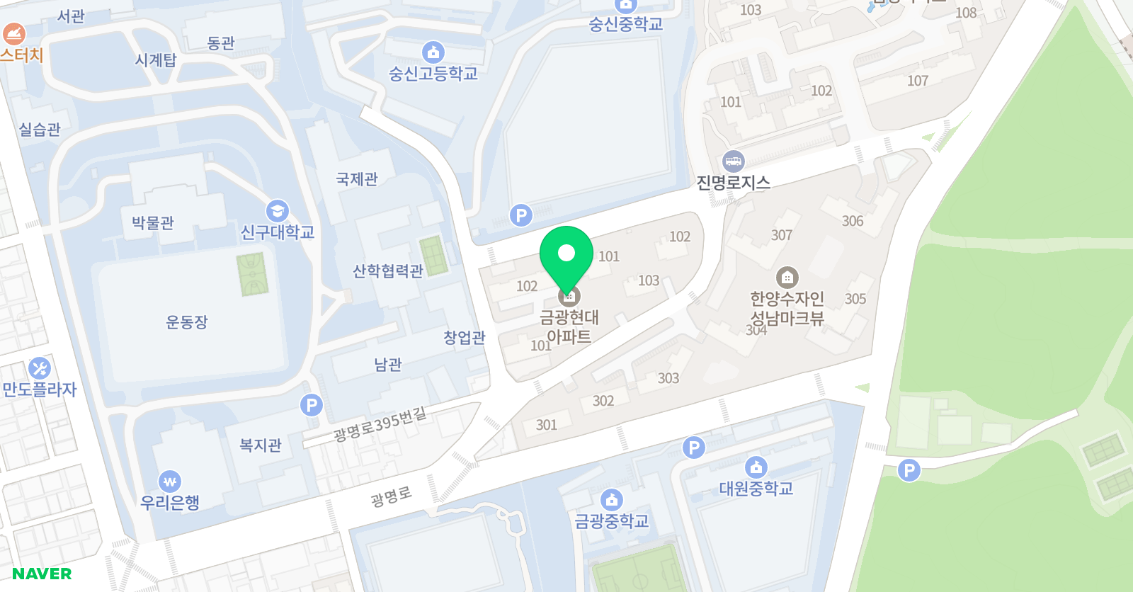 한우리 독서토론논술 논술교습소 금광동 위치