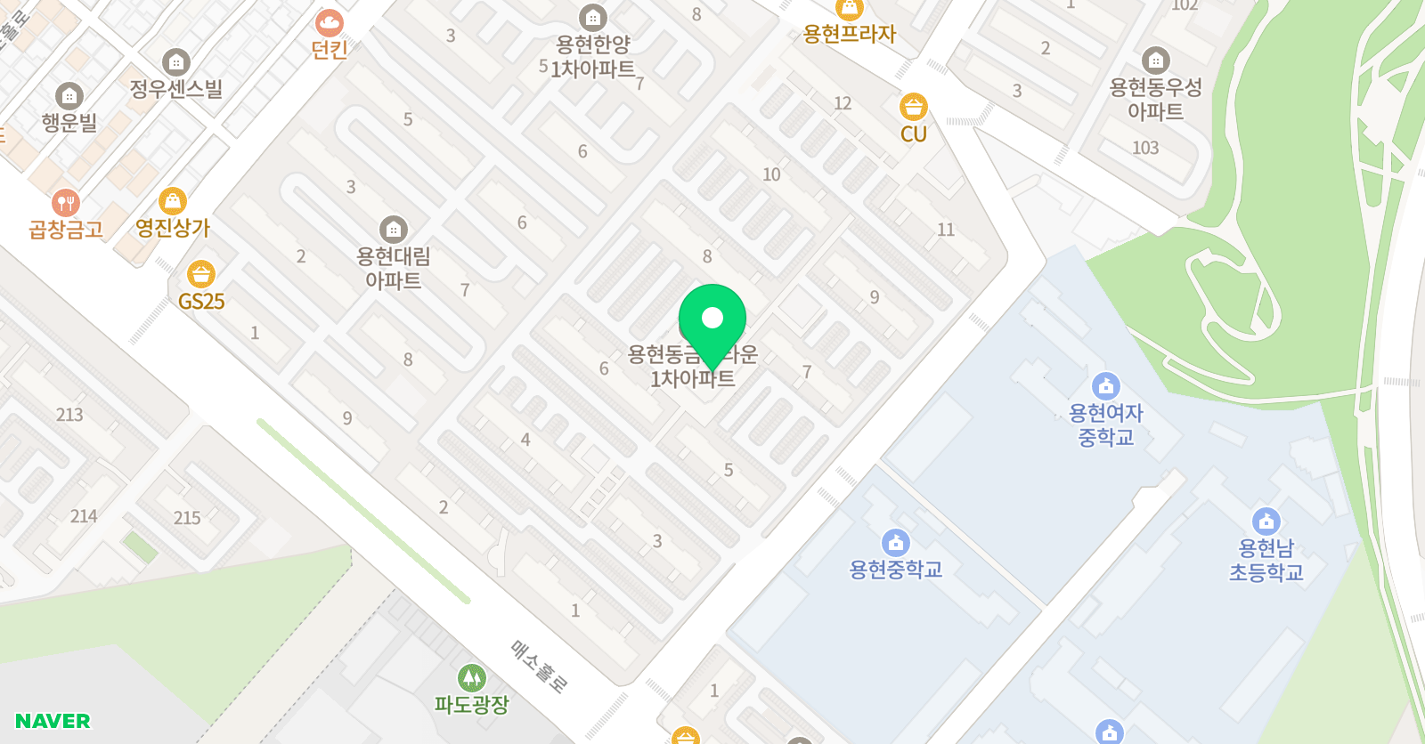 힘찬 태권도 위치