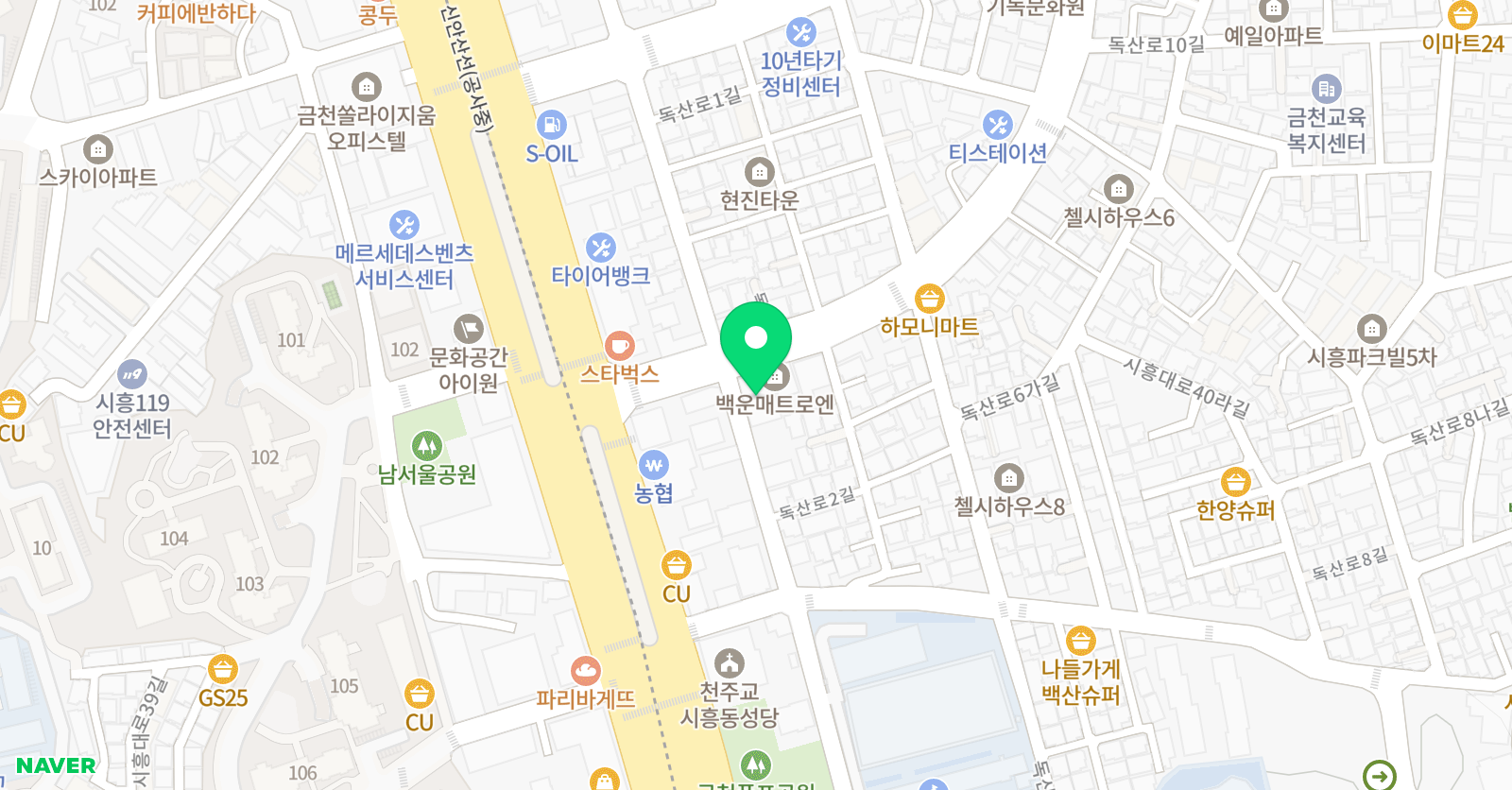 푸르넷멘토 아카데미학원 위치