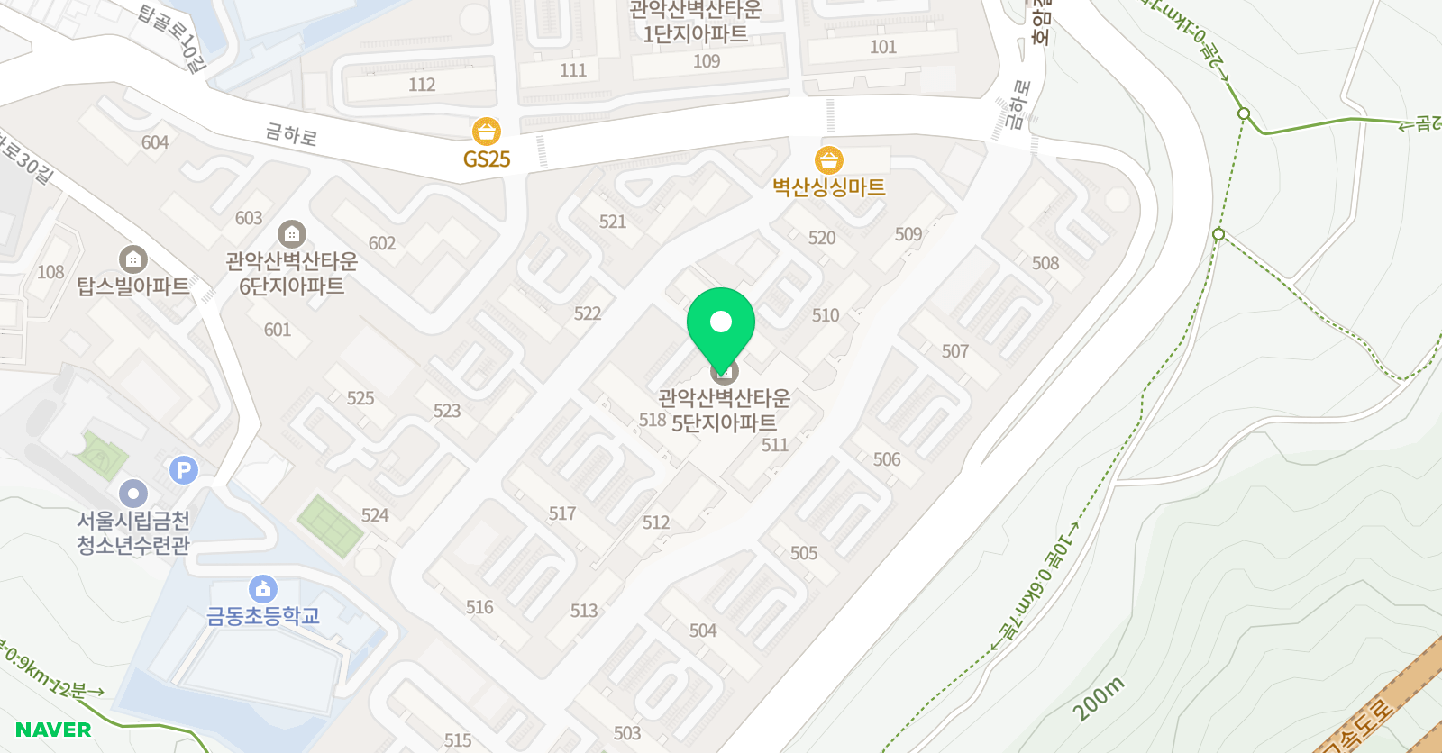 이에스엘 영어 위치