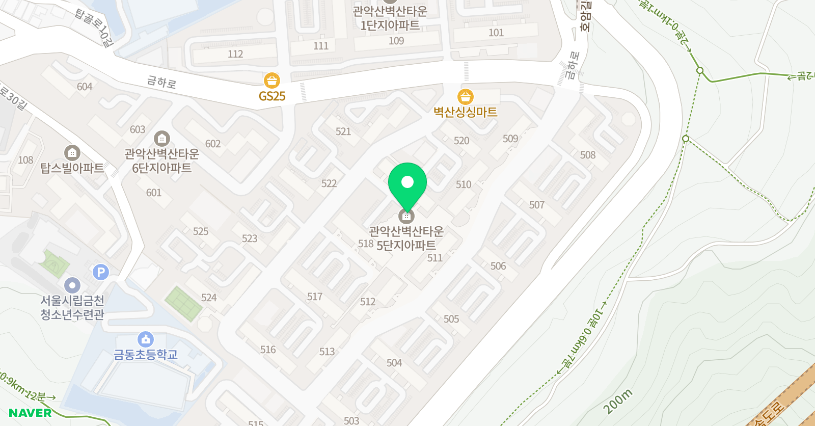 꿈을키우는 미술 위치