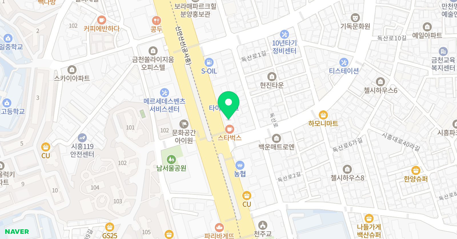 아발론랭콘 잉글리쉬 어학원 금천캠퍼스 위치