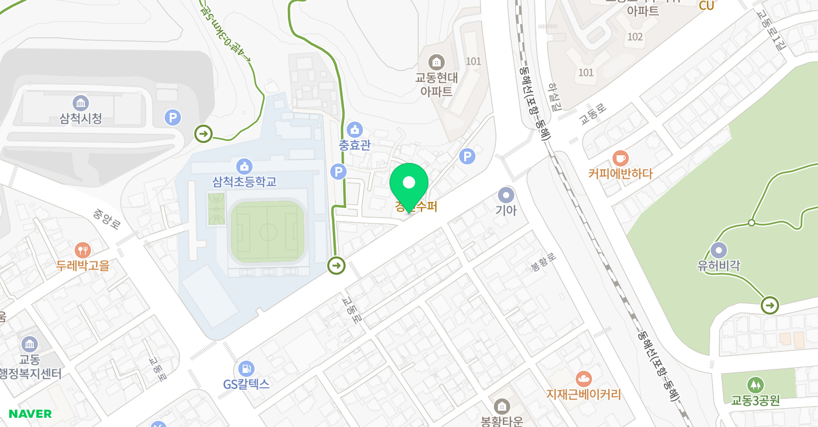 3030 영어 삼척러닝센터 위치