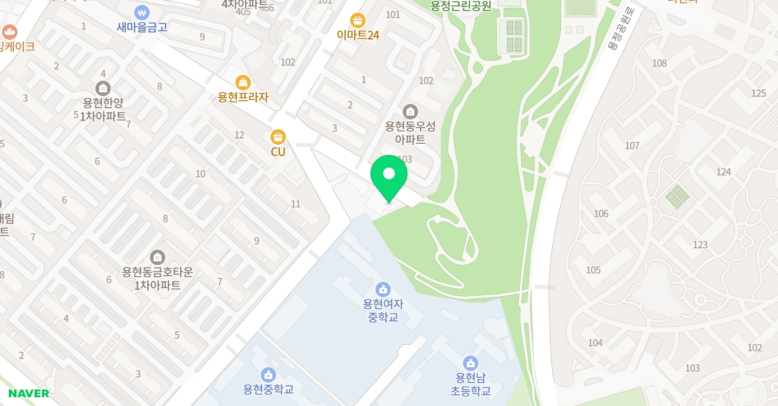 EMI 학원 용현캠퍼스 위치