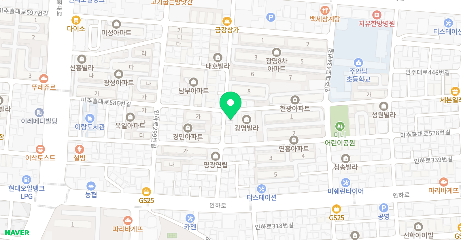 유니스 영수학원 위치