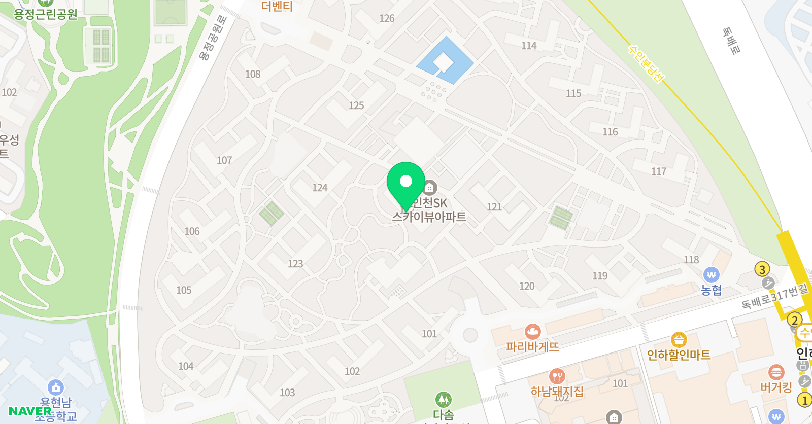 책통클럽 용현 SK 위치