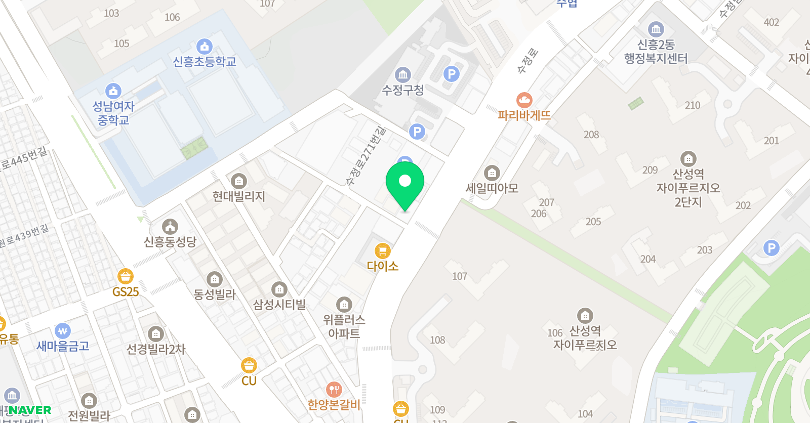 책나무X프렌잉글리시 학원 위치