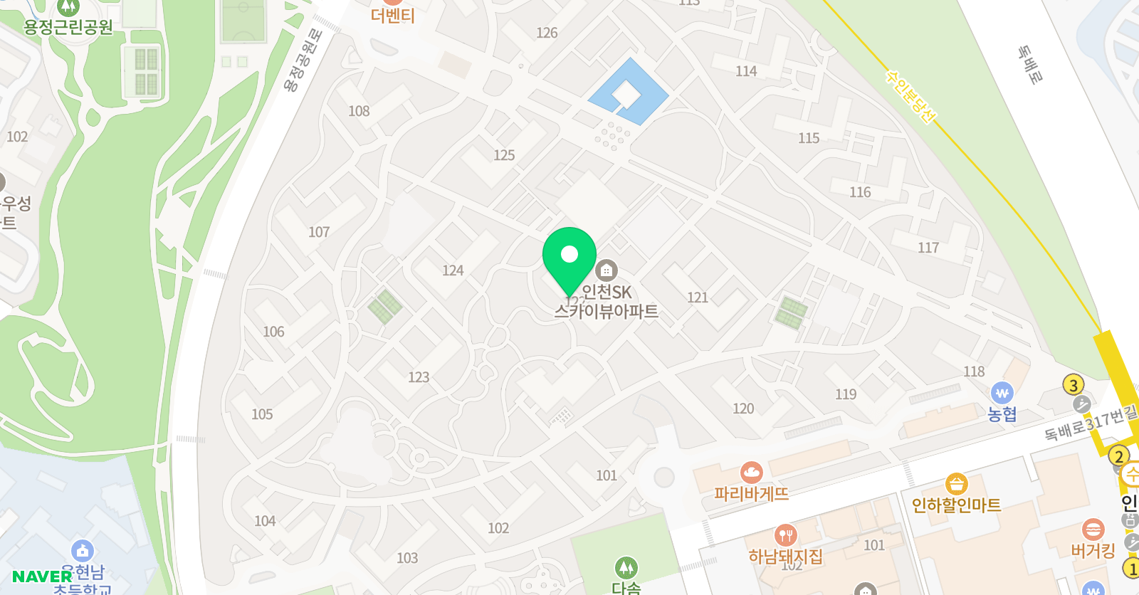링키홈 sk뷰122동점 위치