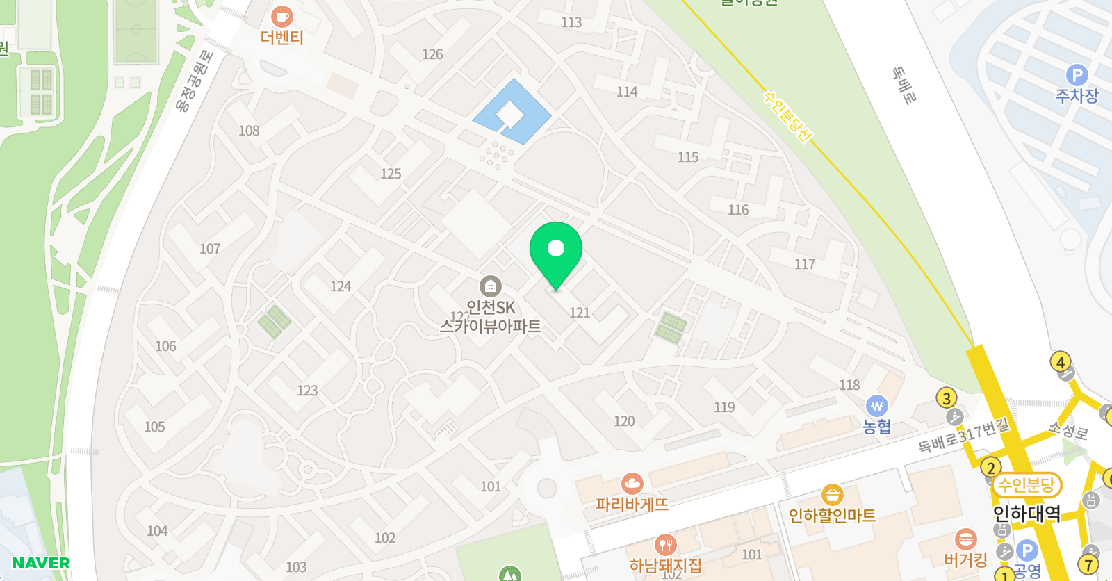 121 영어교실 위치