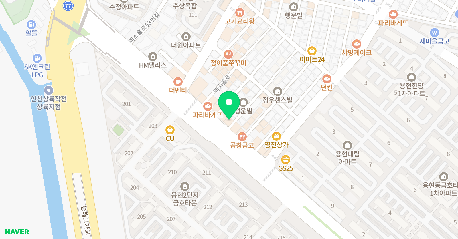 대치 생각을담는 수학학원 위치
