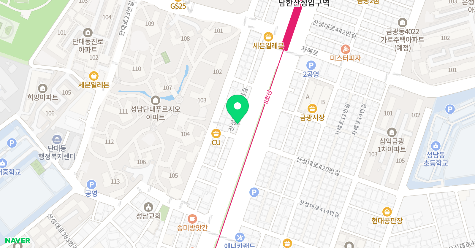 더라임 영어학원 위치