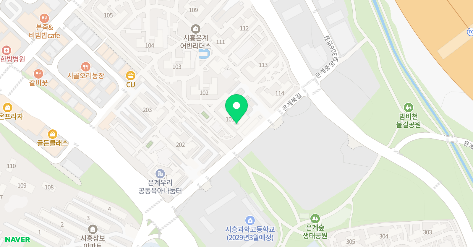 책통클럽 시흥은계어반리더스점 위치