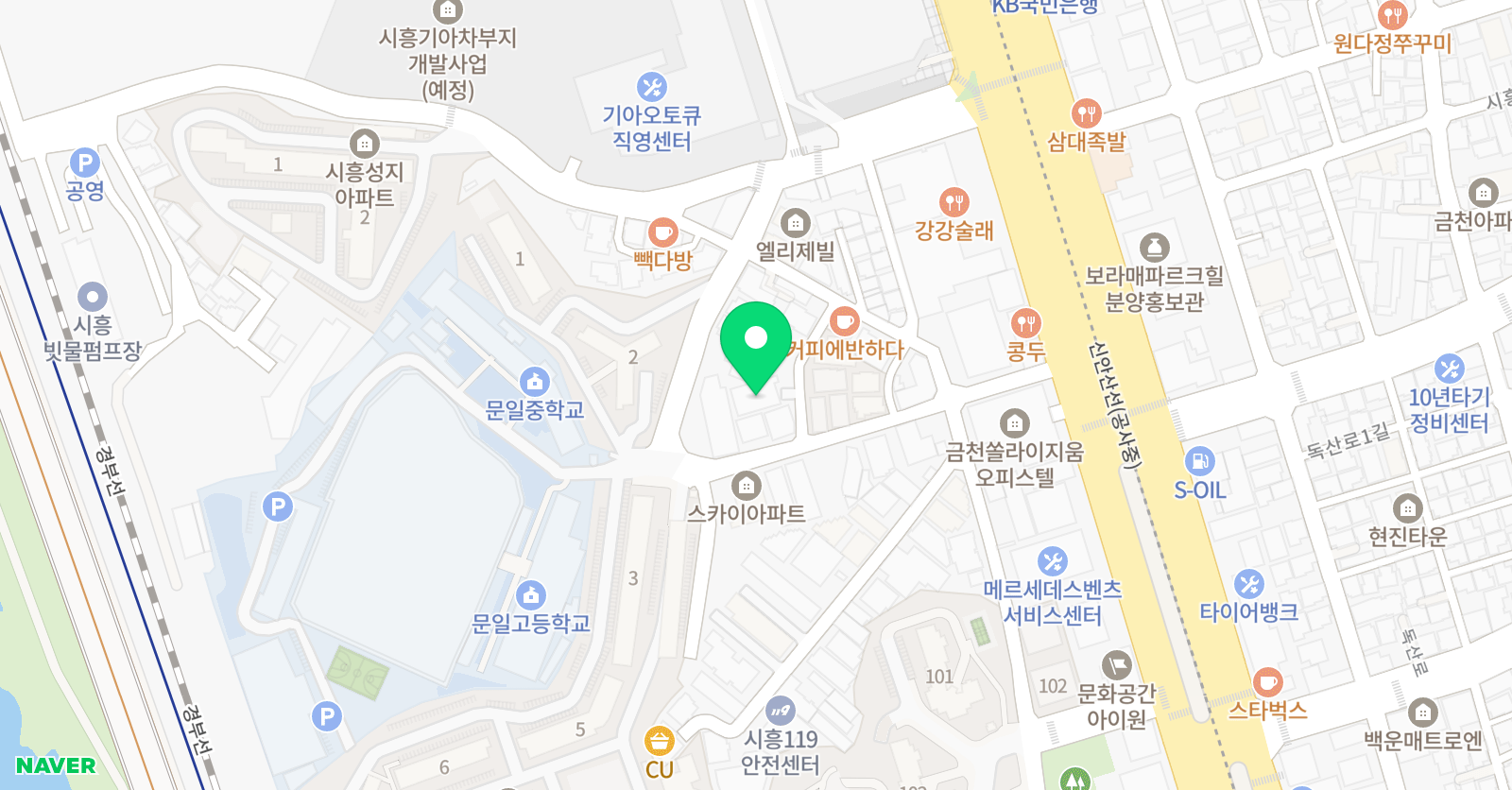 세계탑 학원 위치