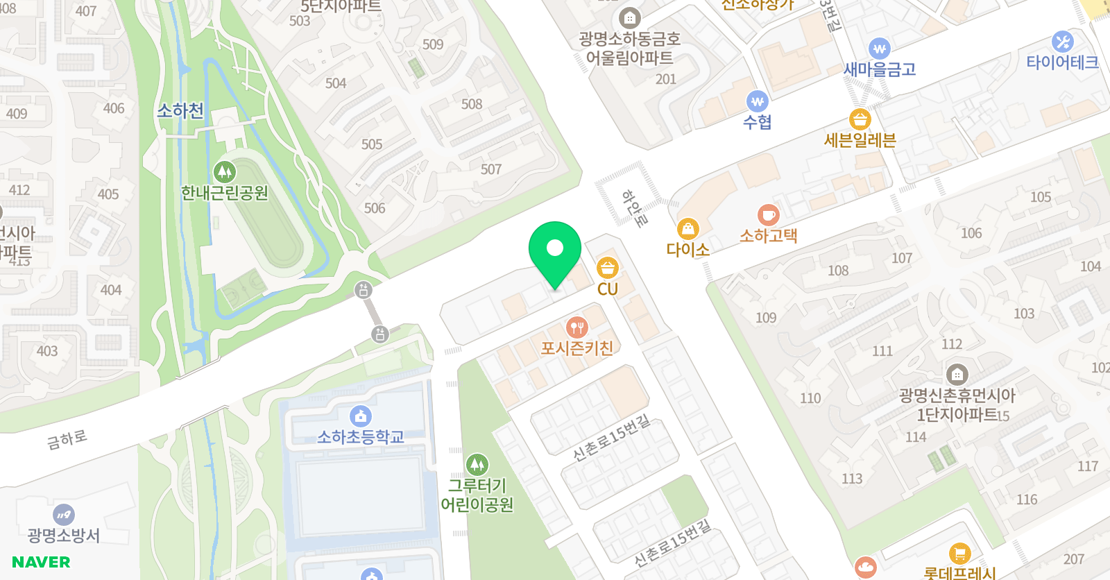 더잘 영수학원 위치