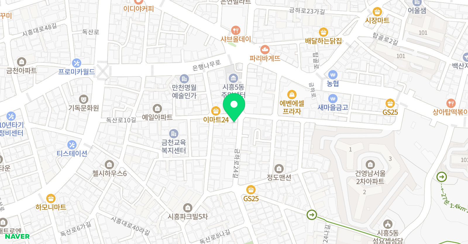 최강백호 태권도장 위치