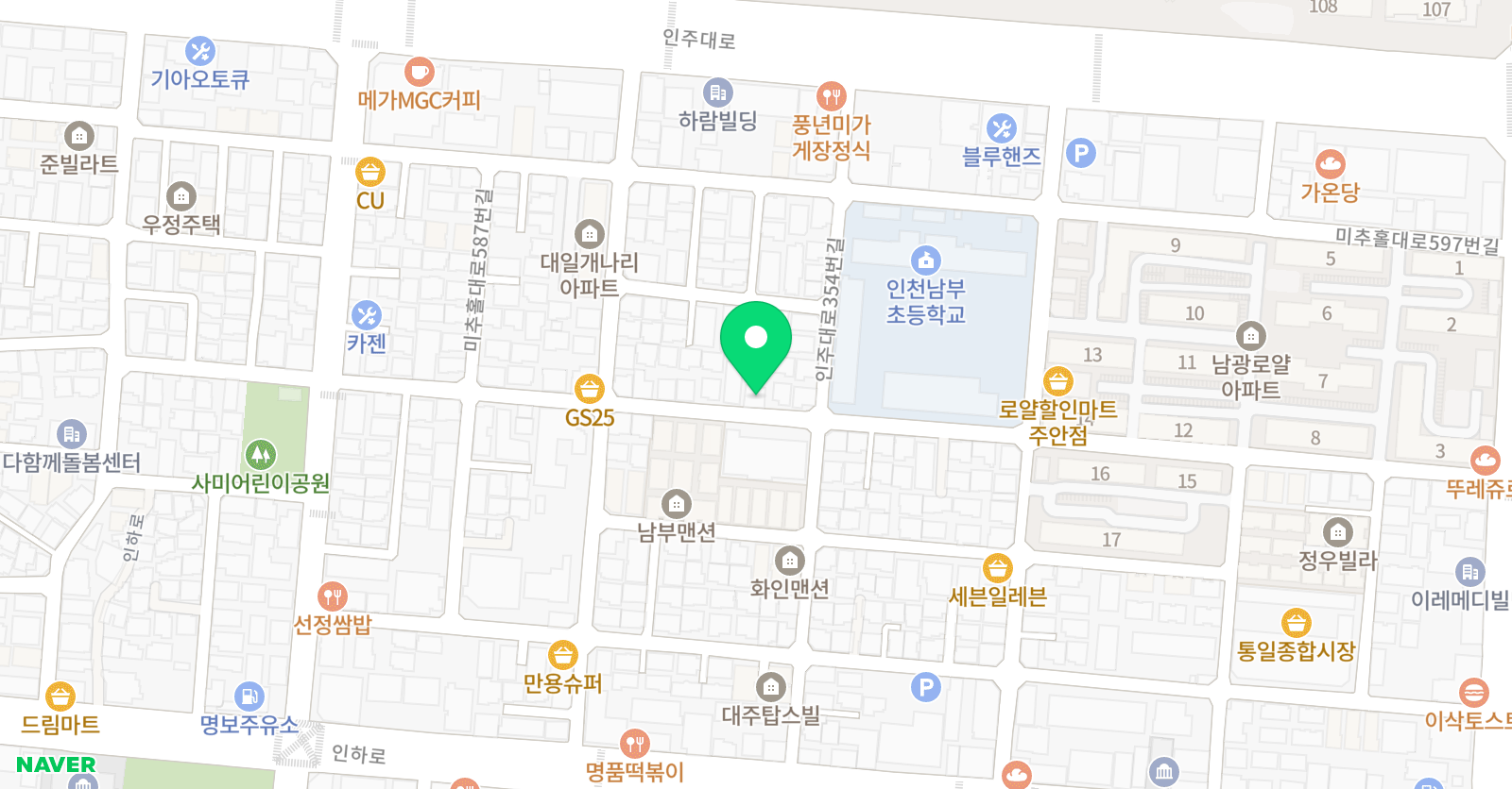 솔이 음악교습소 위치