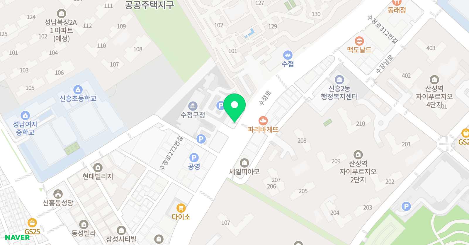 성남설봉 산성관 위치
