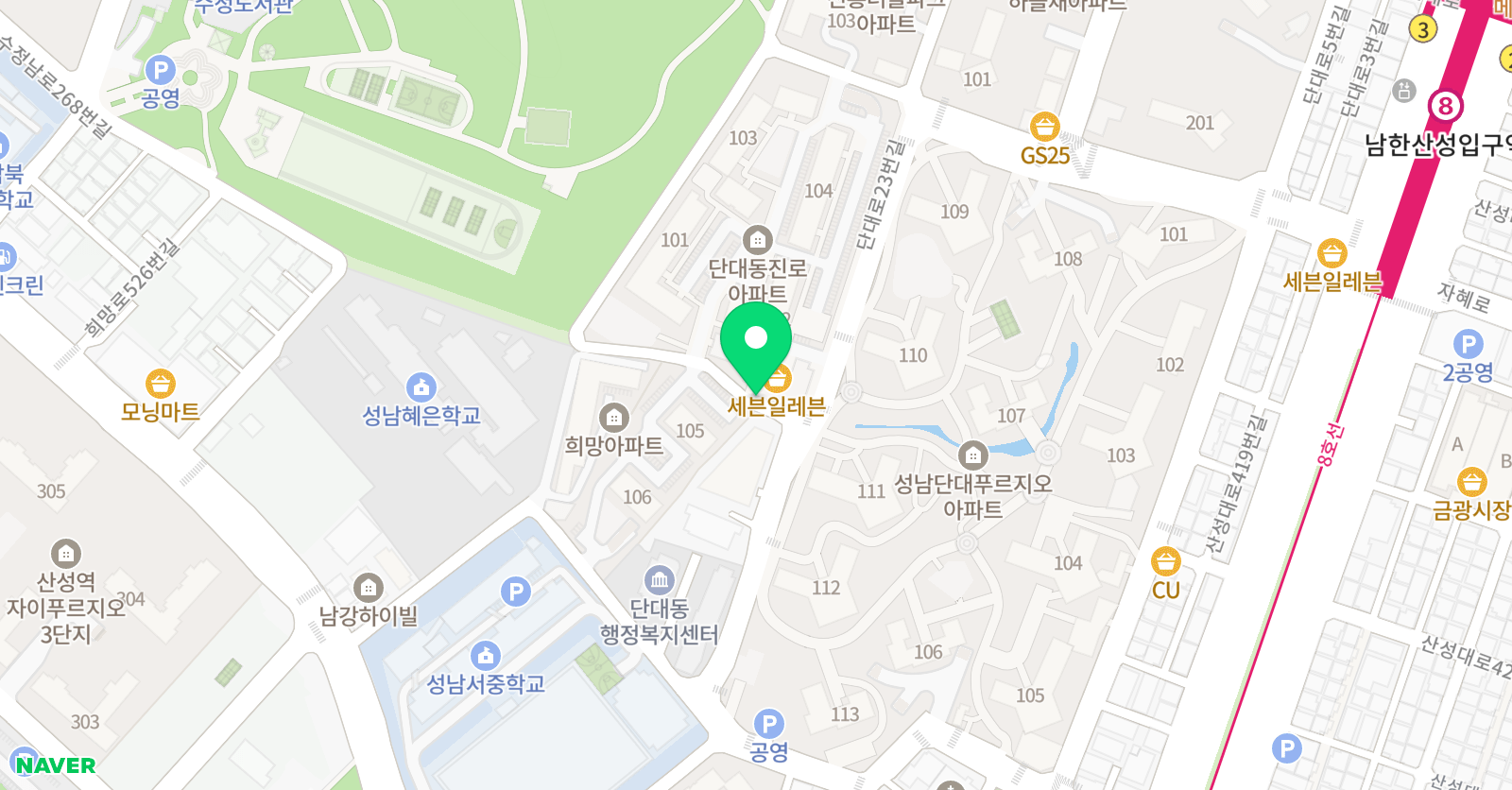 단대중앙 음악학원 위치