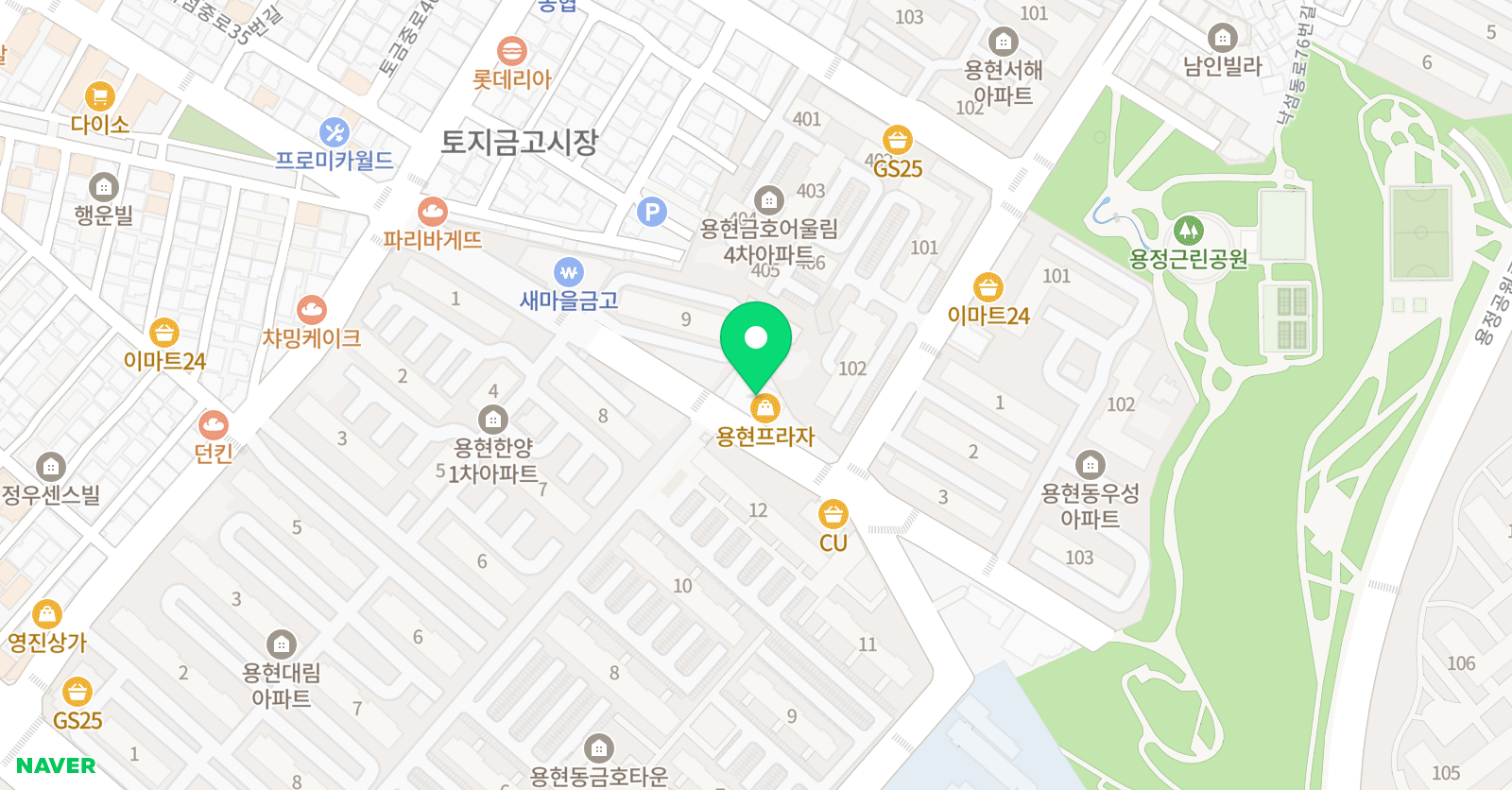 셀파 용현 수학교습소 위치
