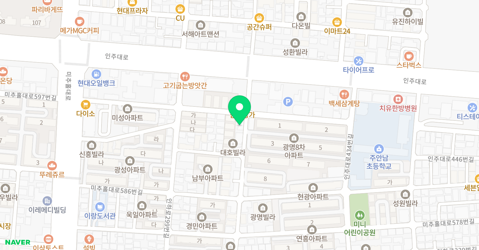 연세경인 태권도 위치