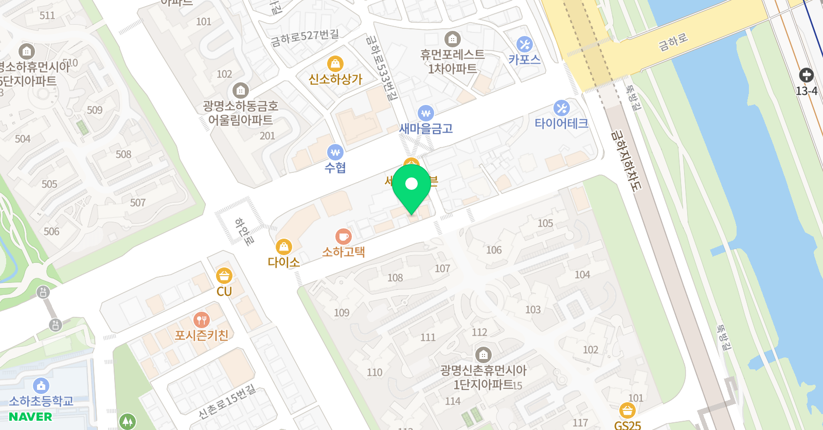 타피즈 영수학원 위치
