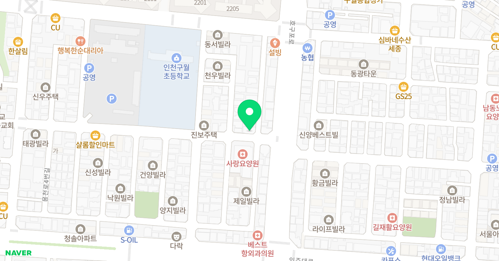 크는나무 유아체육 위치