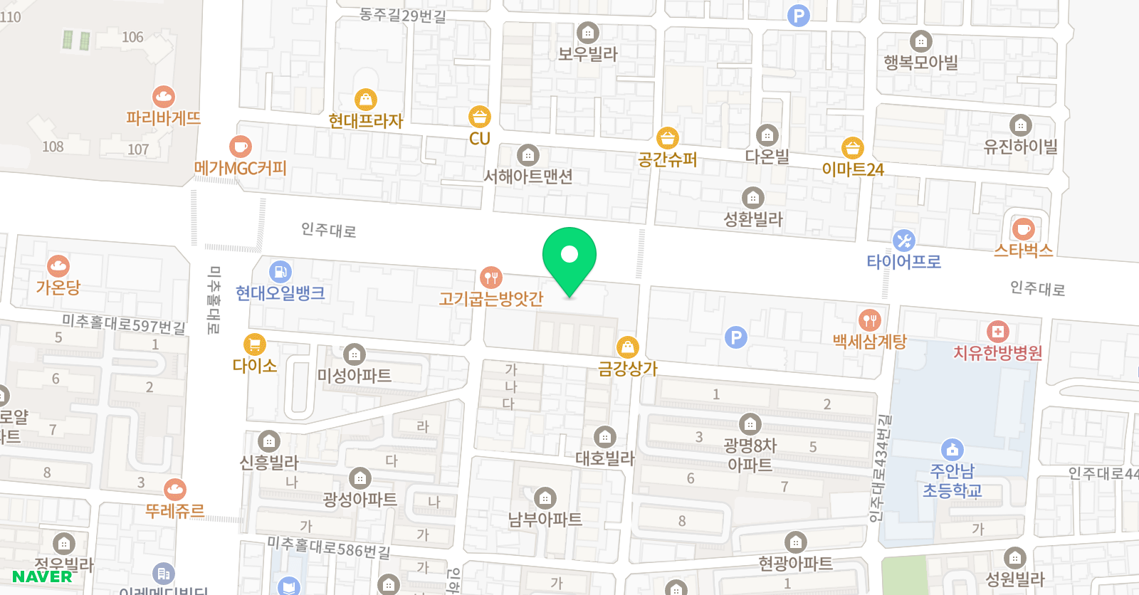 스테판에임 하이학원 위치