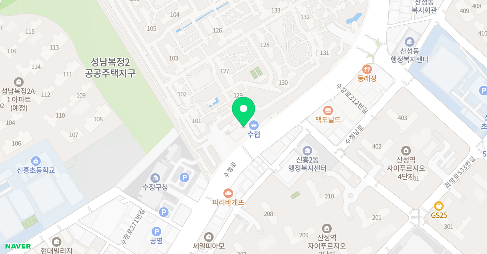 플래뮤 성남신흥교육원 위치
