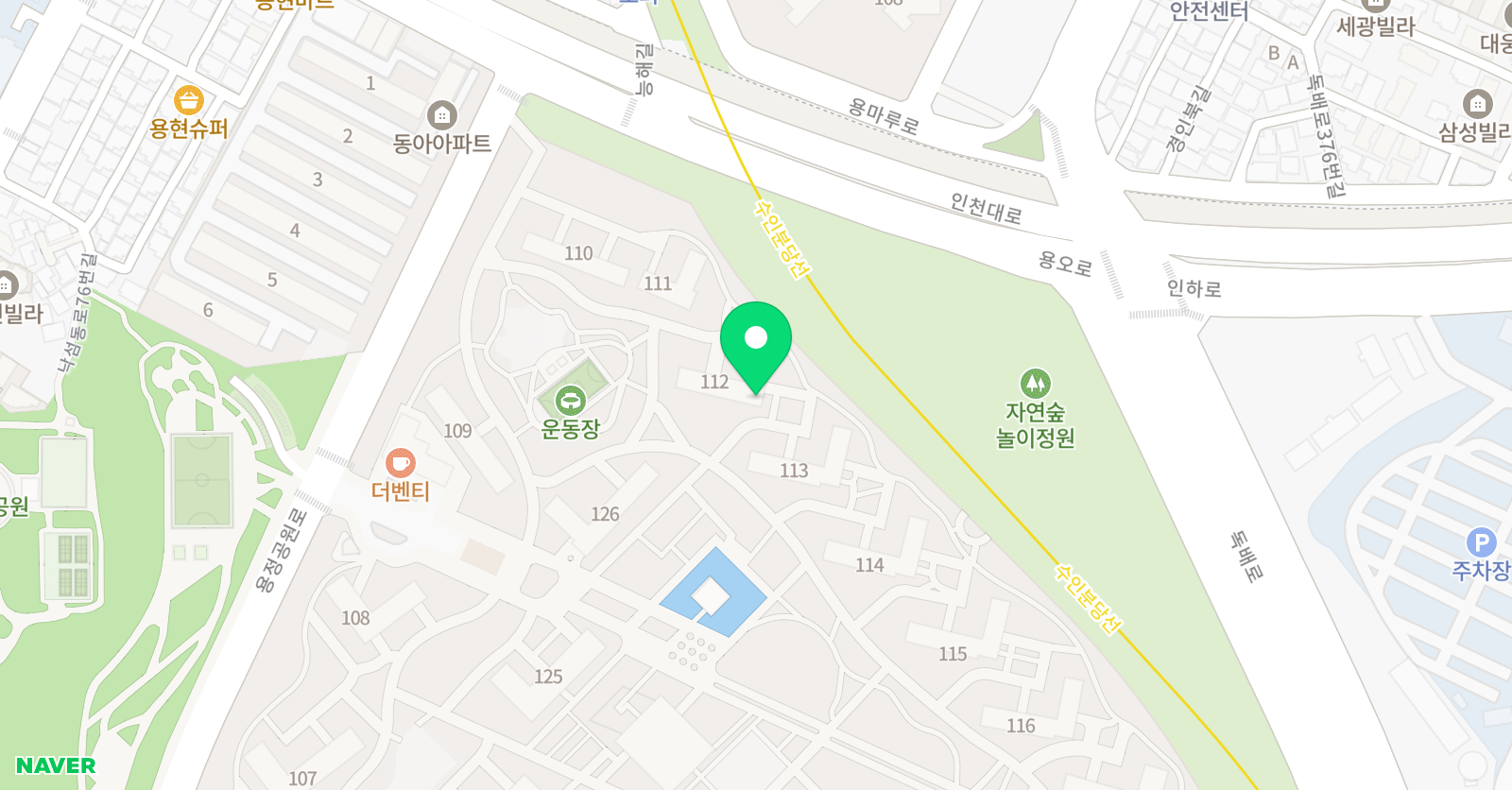기탄사고력교실 용현SK점 위치