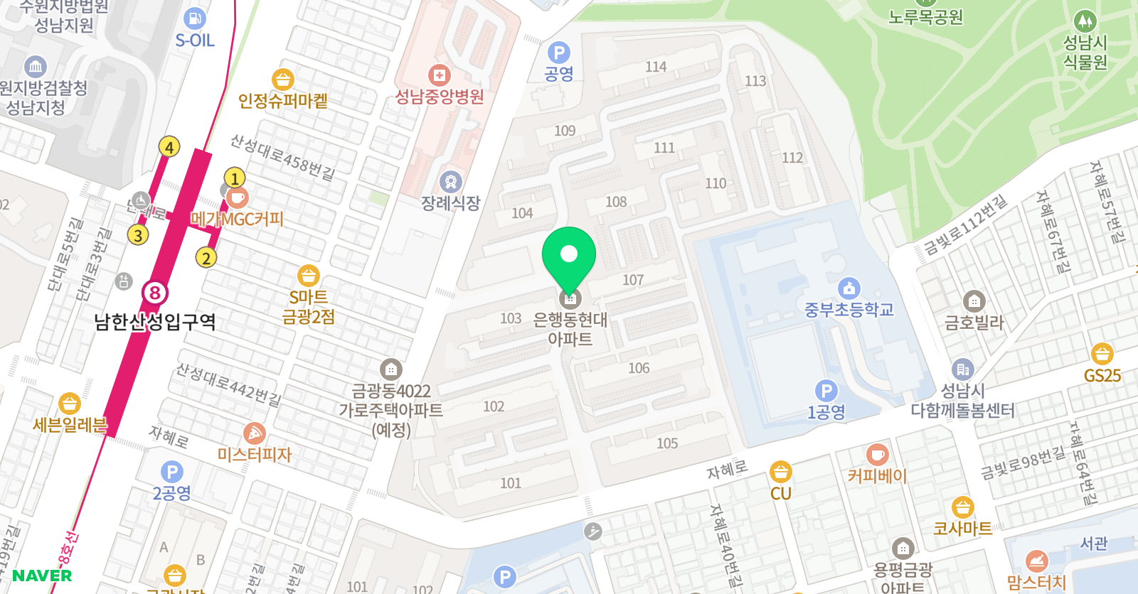 한우리 독서토론논술 성남중원지부 위치