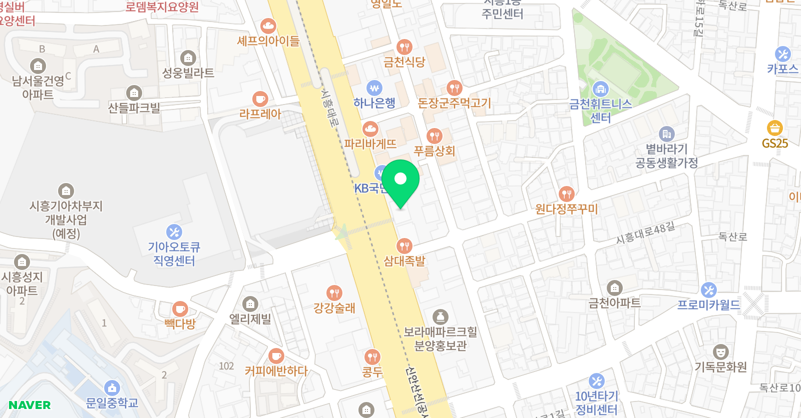 JYP 영어학원 위치