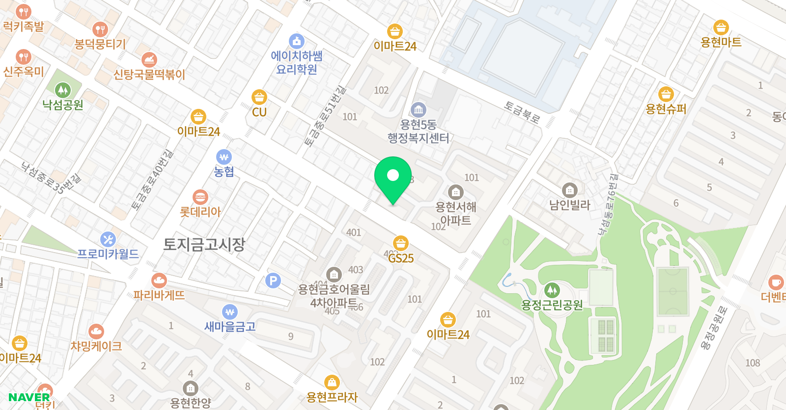 지니의꿈꾸는 영어학원 위치