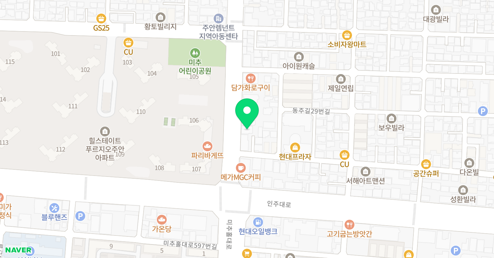 프라임 영수학원 위치