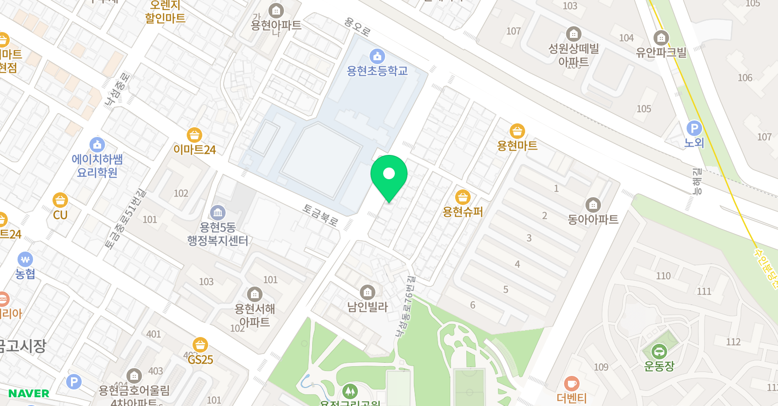 퍼플래빗미술학원 위치