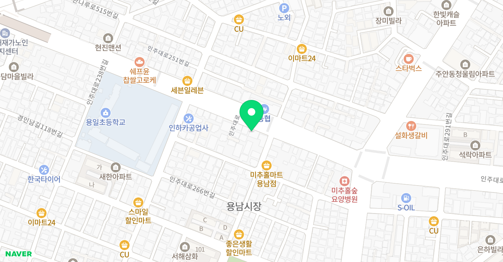 메카 영어학원 위치