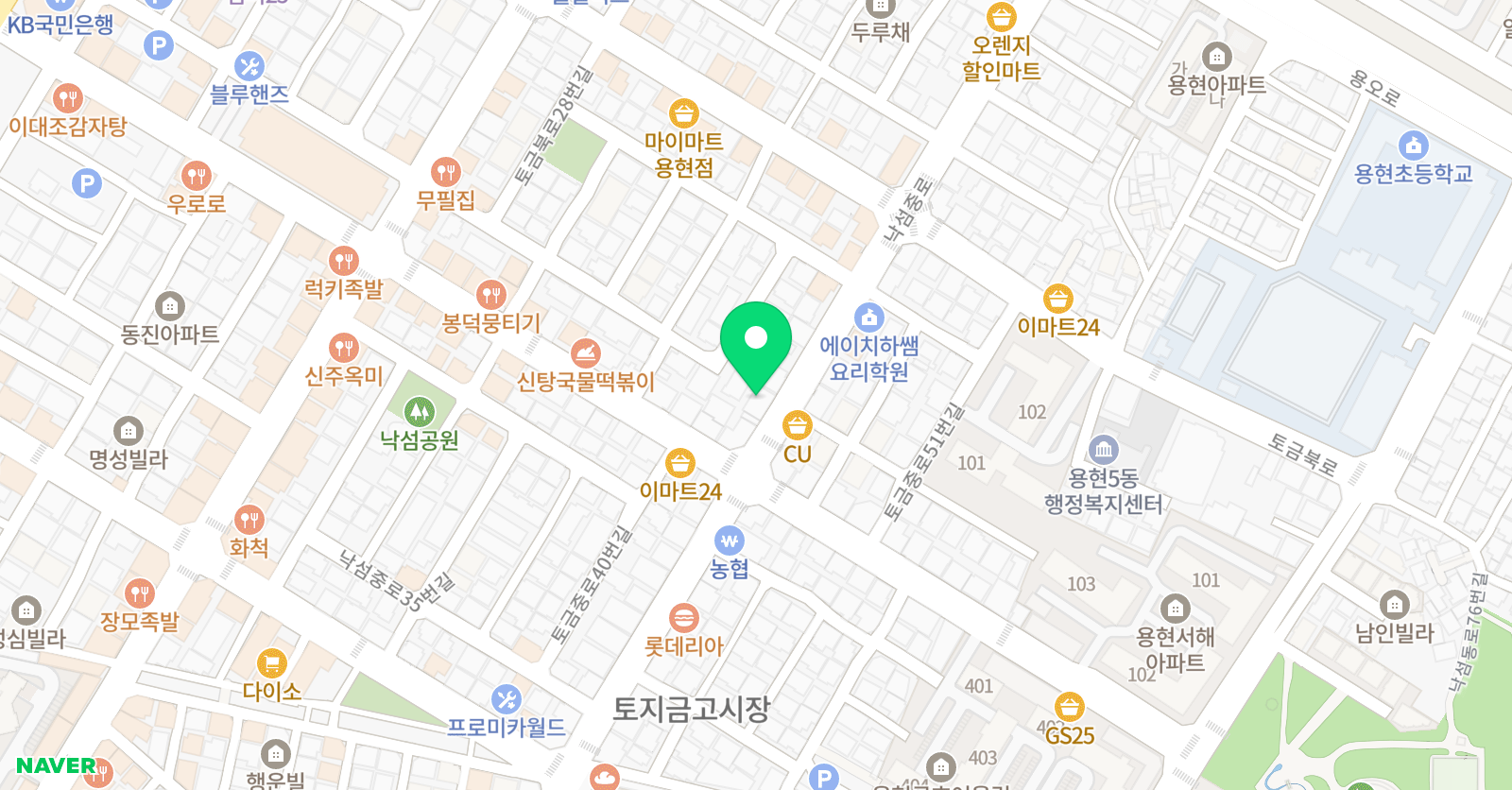 대한 무에타이킥복싱 위치