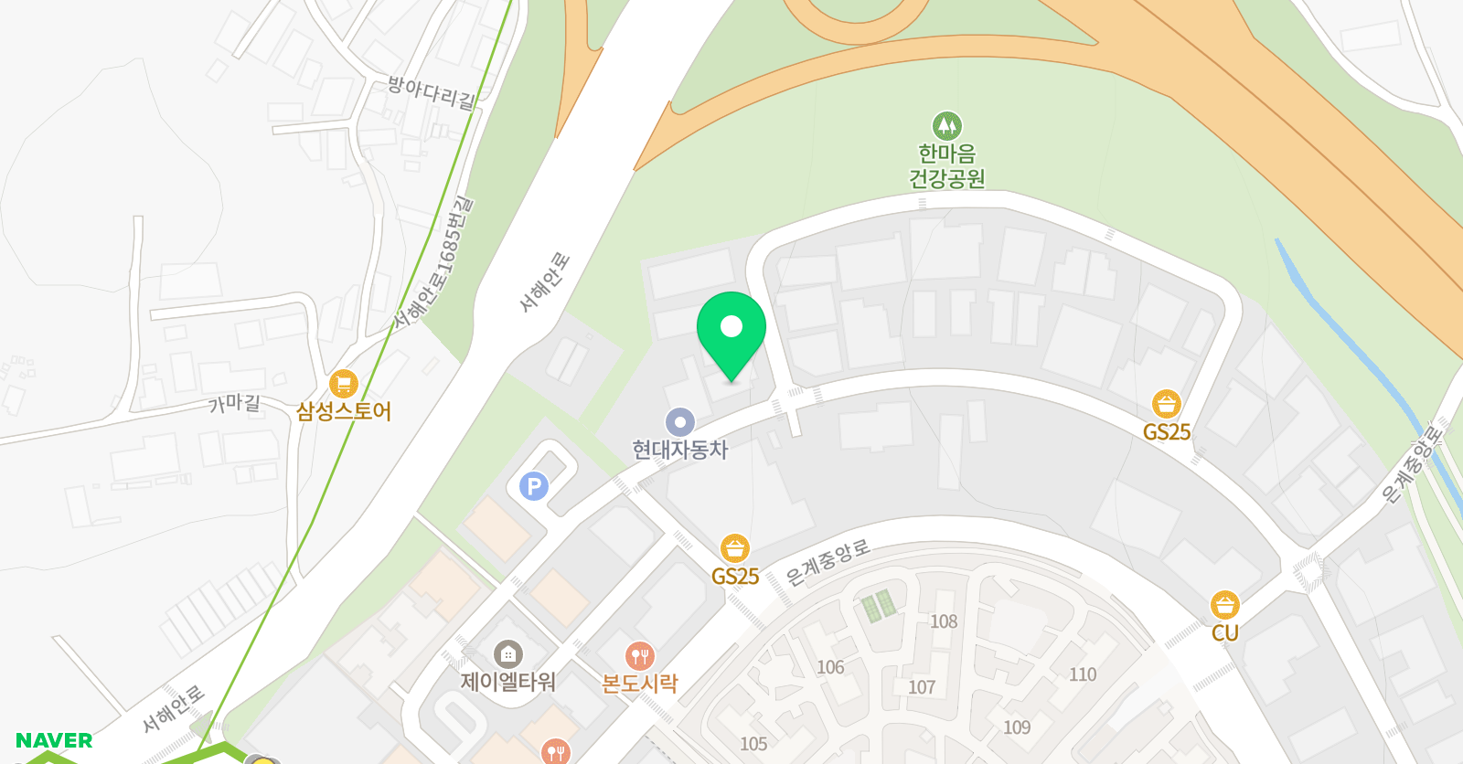 시흥 유소년 홈그라운드 베이스볼 위치