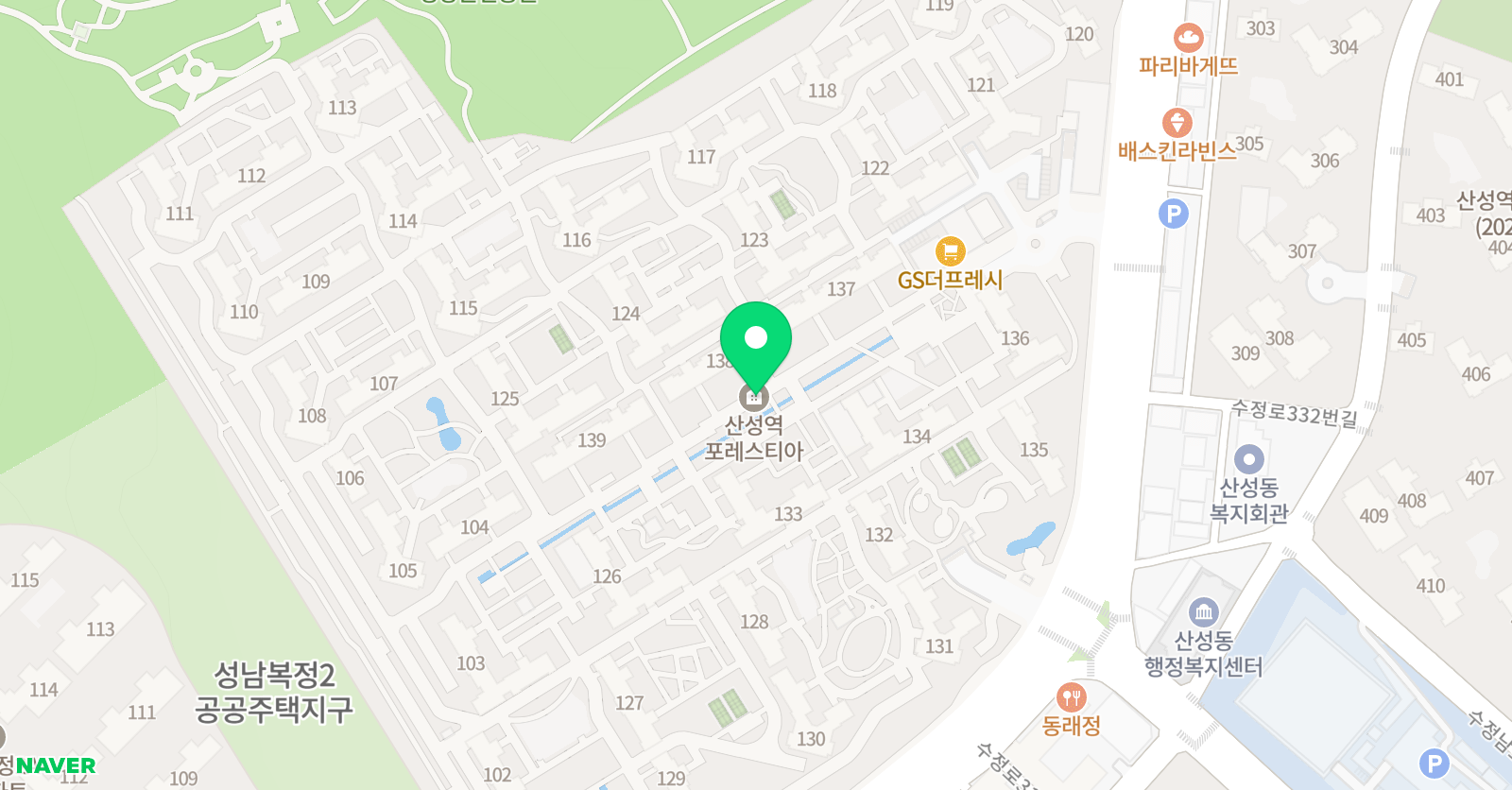 기탄 사고력교실 산성역포레스티아1호점 위치