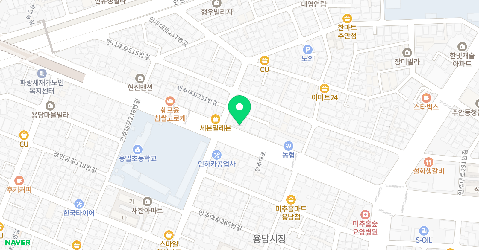 신용일 체대태권도 본관 위치