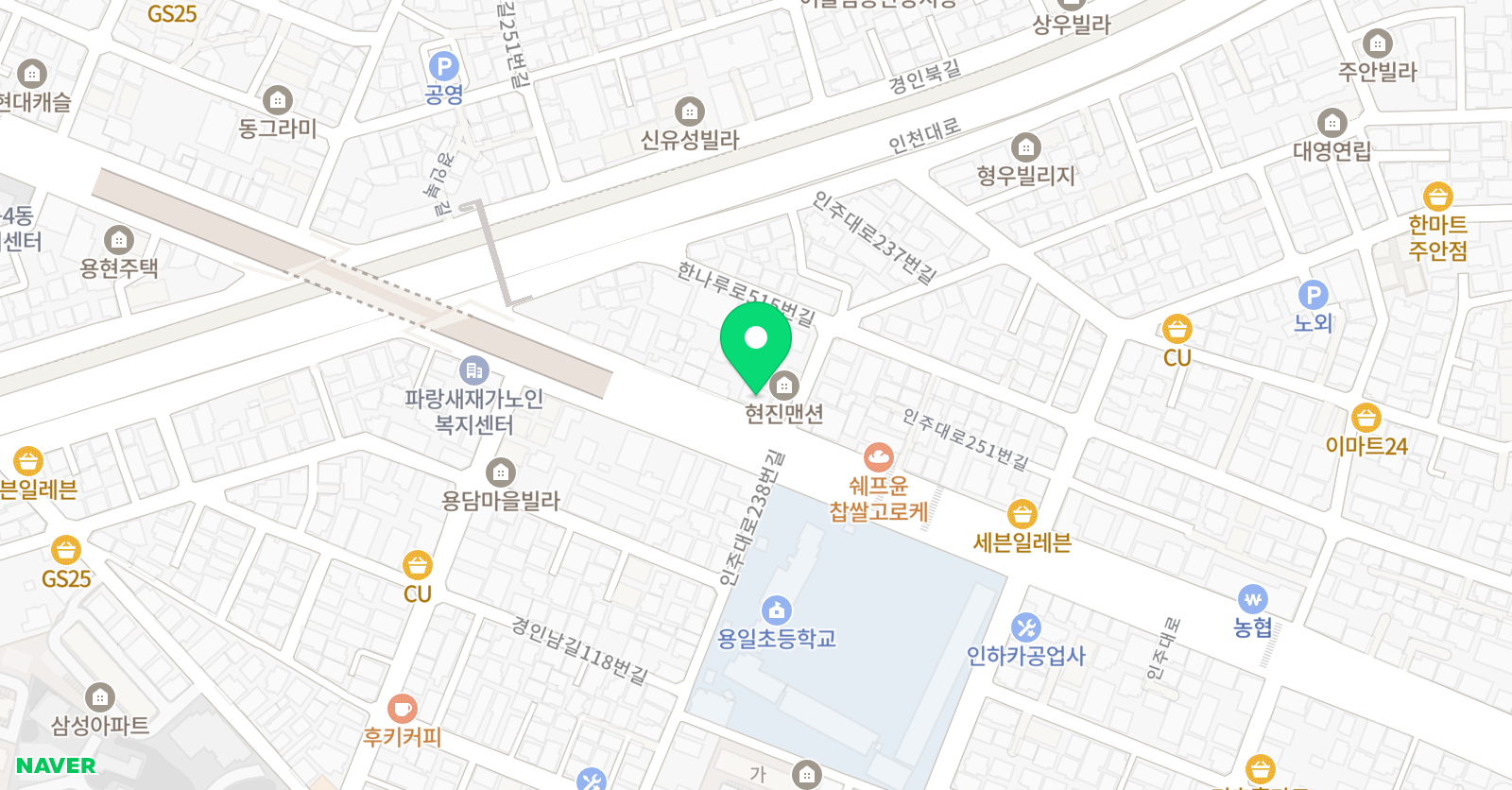 푸른솔 음악학원 위치